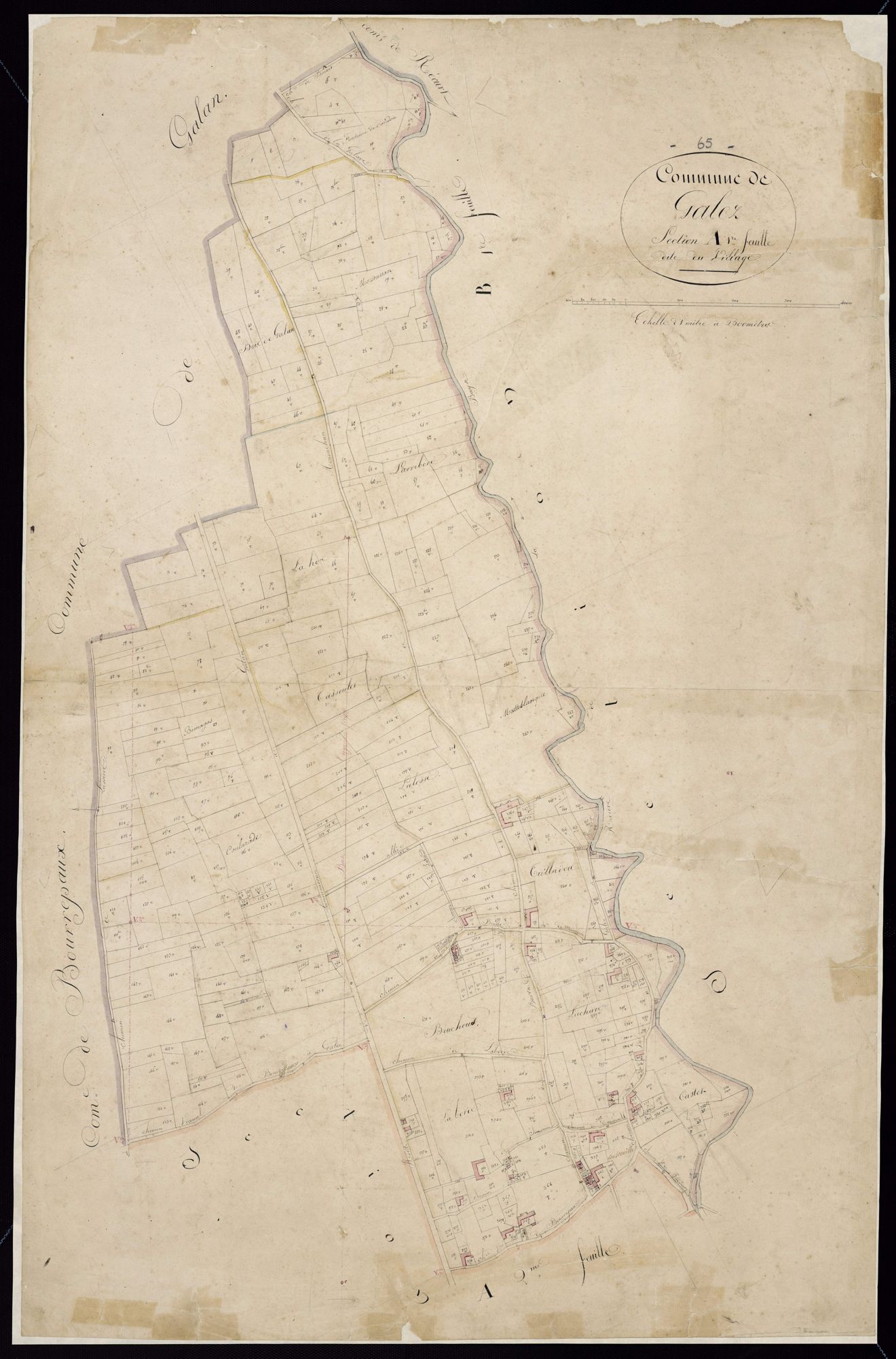 Galez - Galez.- Section A, 1re feuille