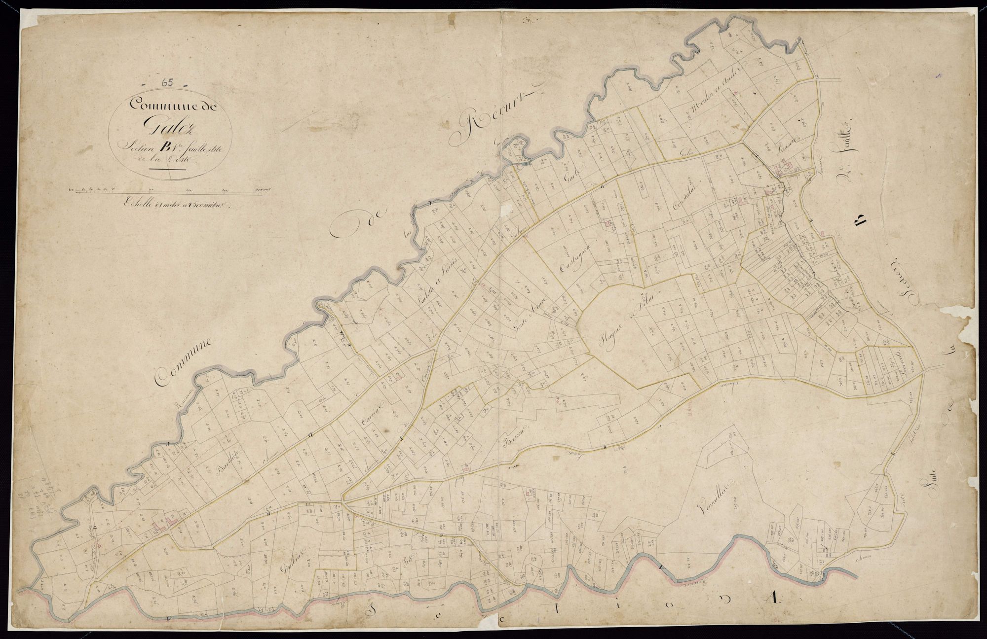 Galez - Galez.- Section B, 1re feuille