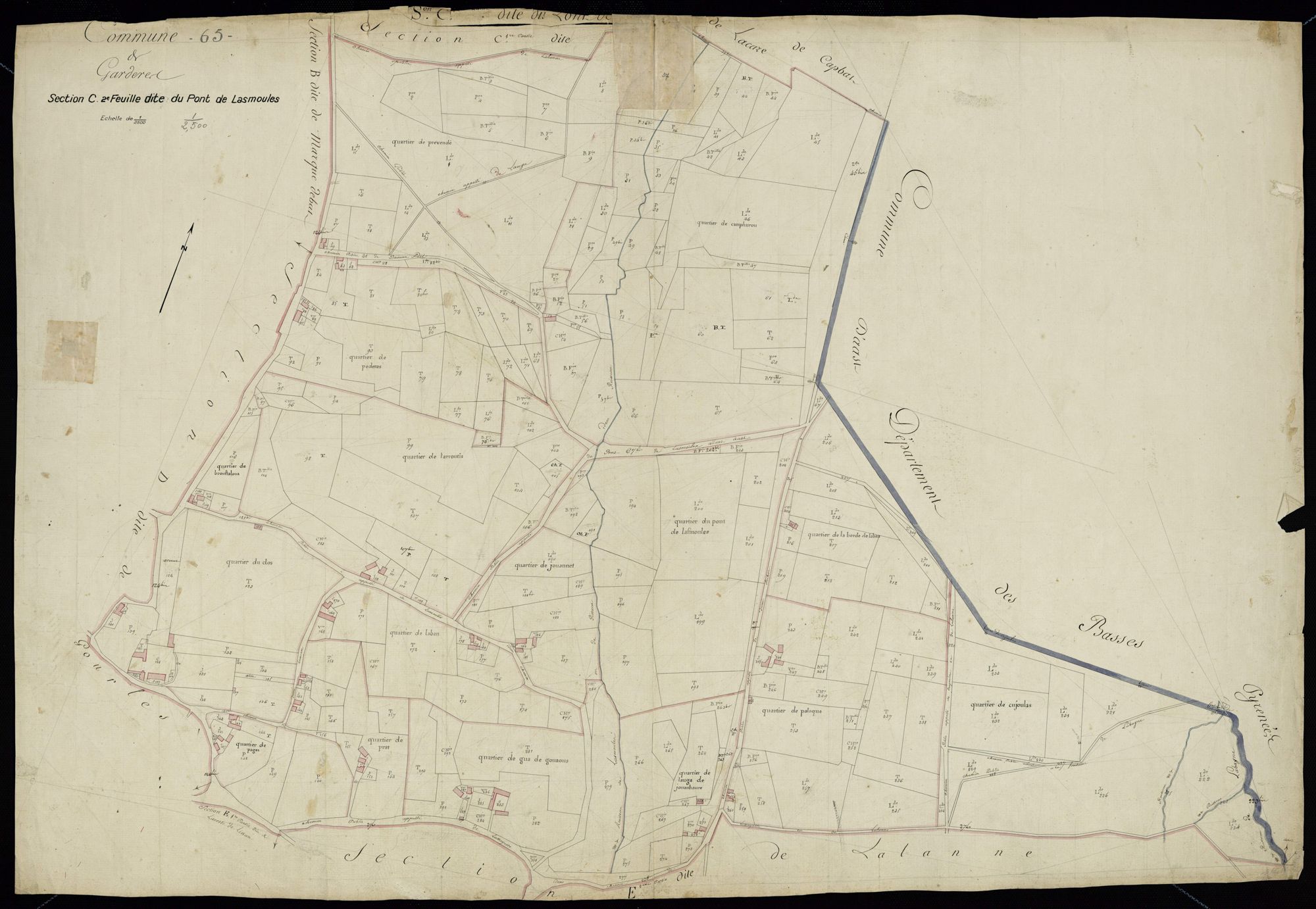 Gardères - Gardères.- Section C, 2e partie