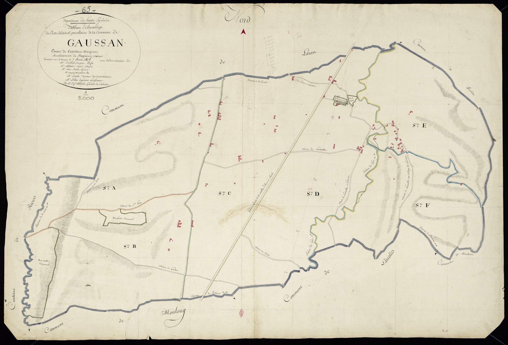 Gaussan - Gaussan.- Tableau d'assemblage