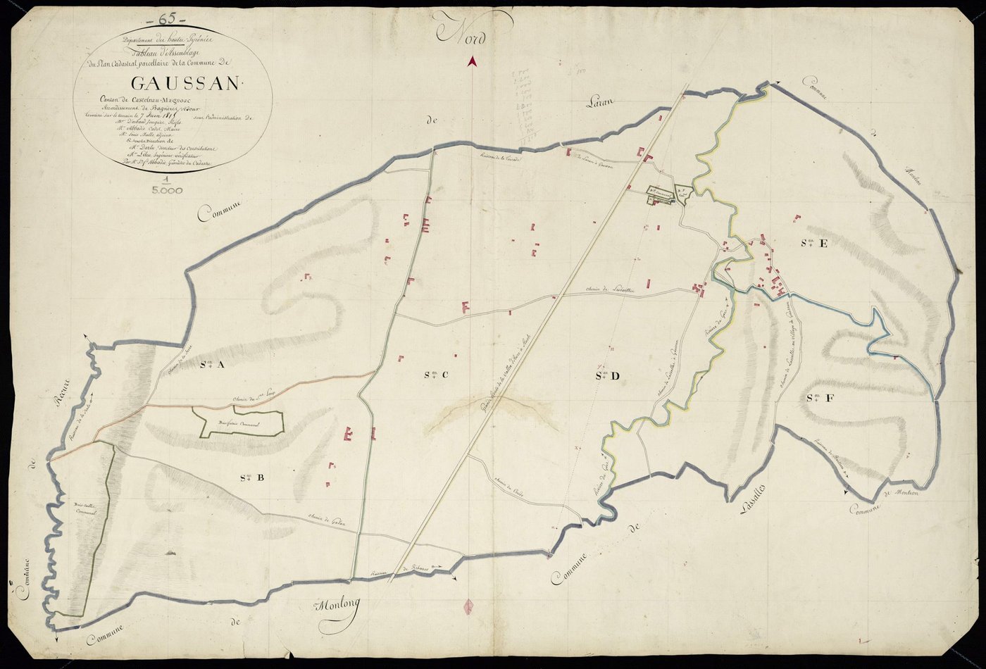 Gaussan - Gaussan.- Tableau d'assemblage