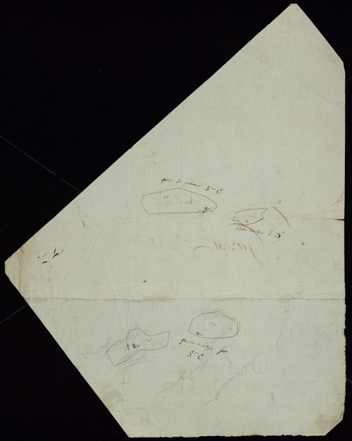 Gazost - Gazost.- Section C, fragment de croquis