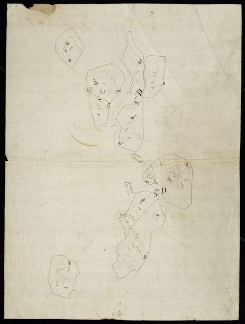 Gazost - Gazost.- Section D, fragement de croquis