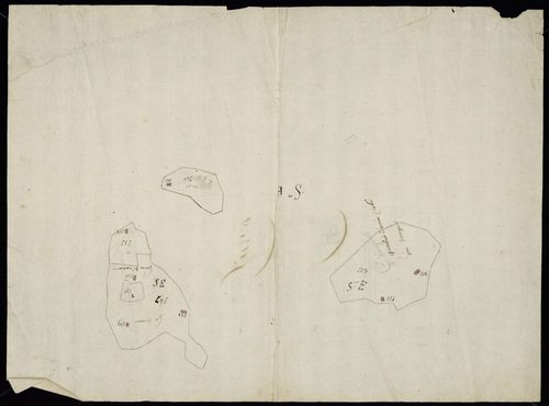 Gazost - Gazost.- Section E, fragement de croquis