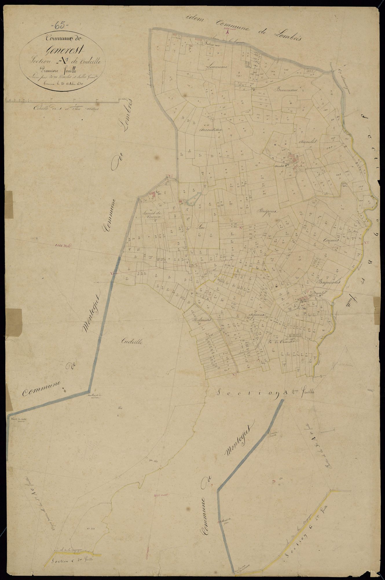 Générest - Générest.- Section A, 1re feuille