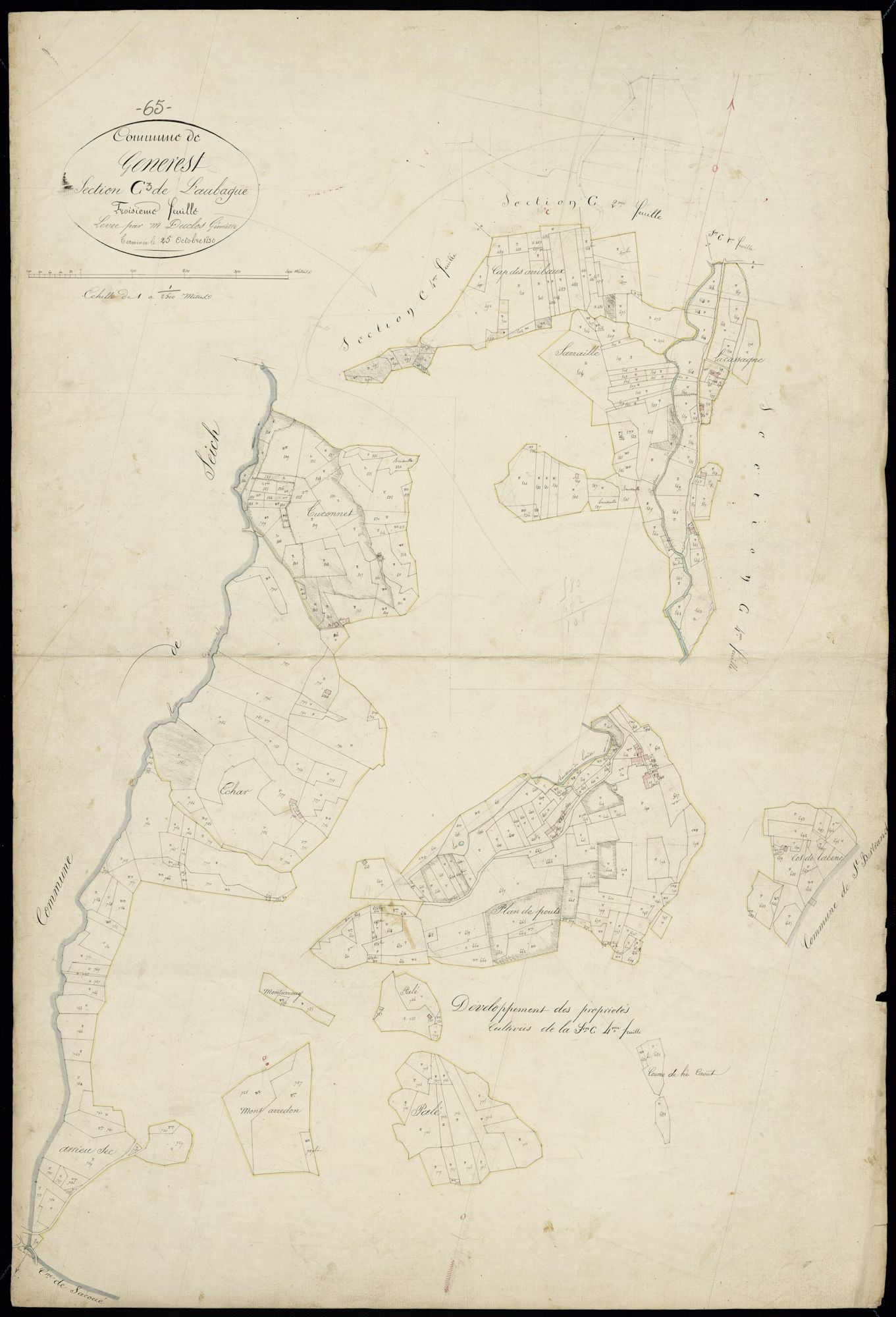 Générest - Générest.- Section C, 3e feuille