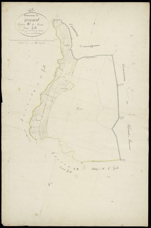Générest - Générest.- Section B, 1re feuille