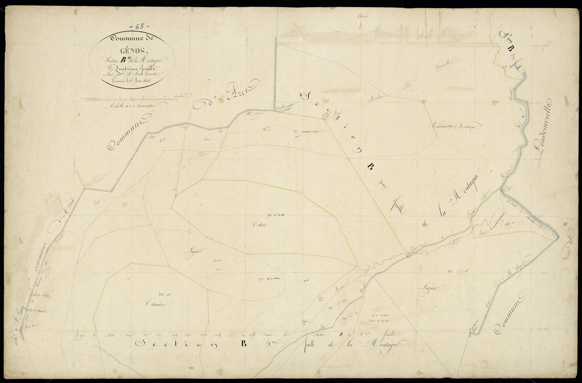 Génos - Génos.- Section B, 4e feuille
