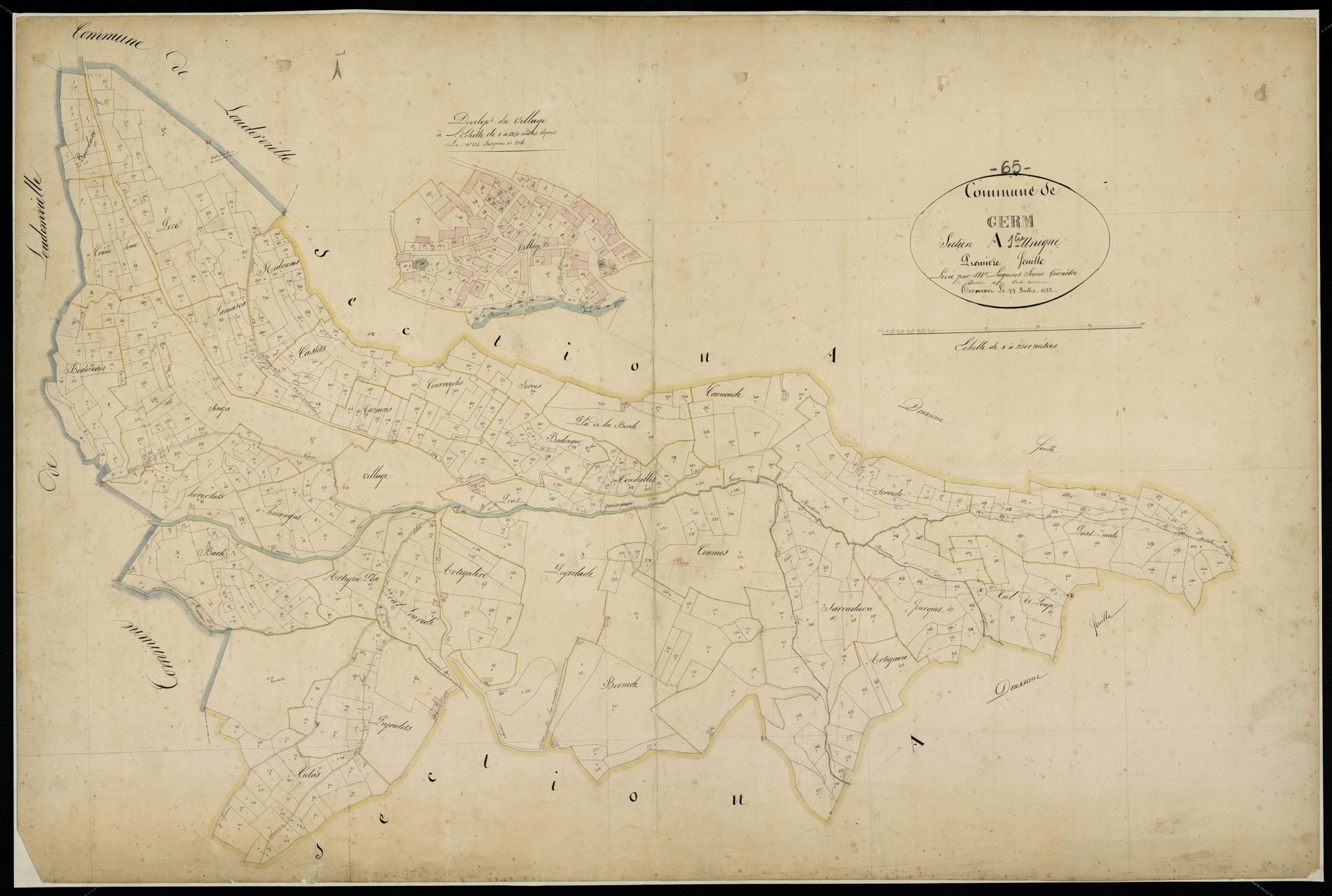 Germ - Germ-Louron.- Section A, 1re feuille