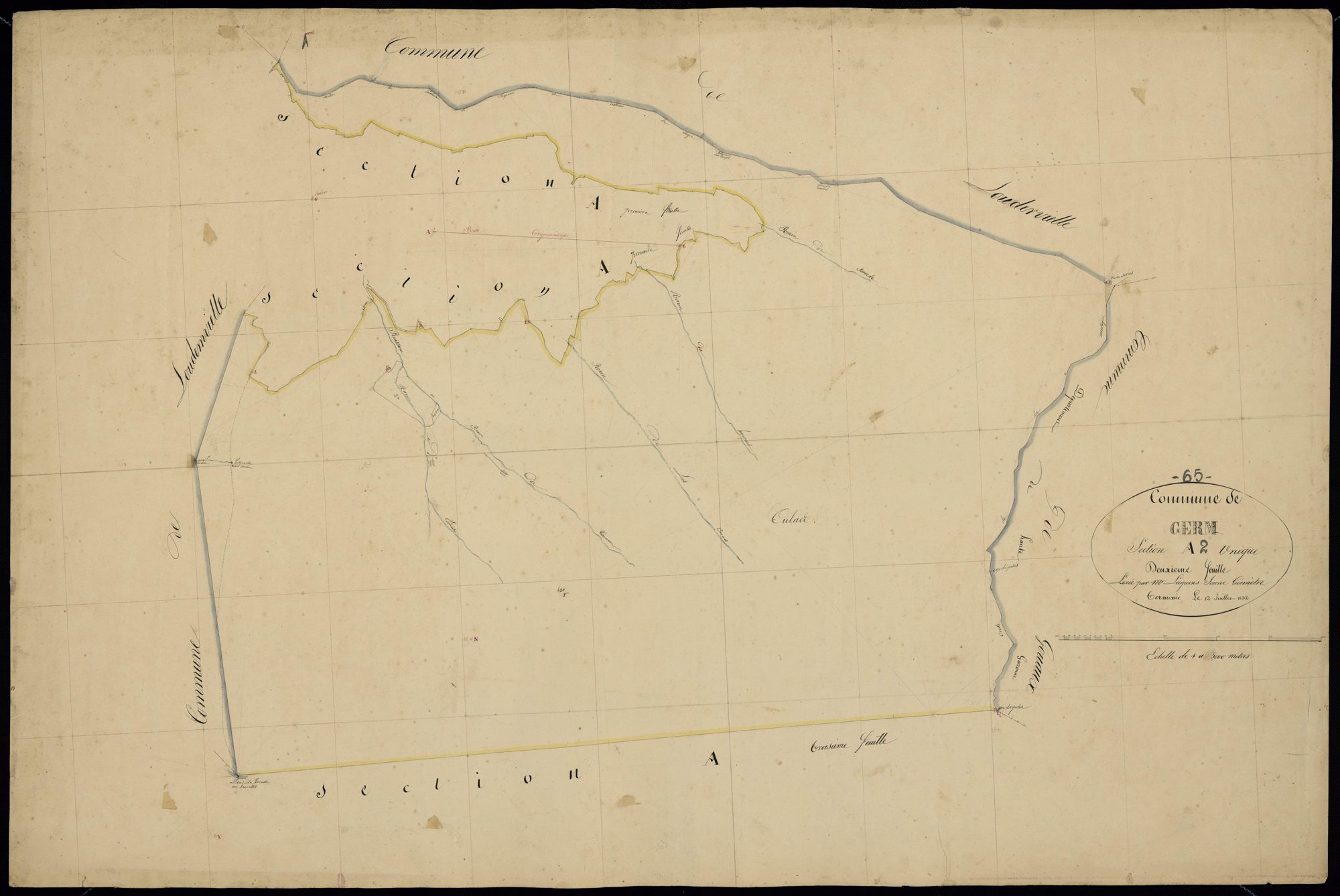 Germ - Germ-Louron.- Section A, 2e feuille