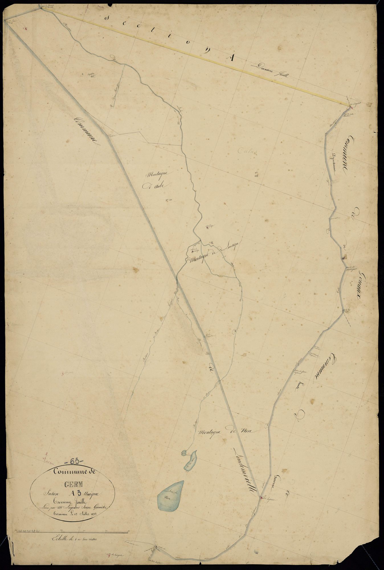 Germ - Germ-Louron.- Section A, 3e feuille