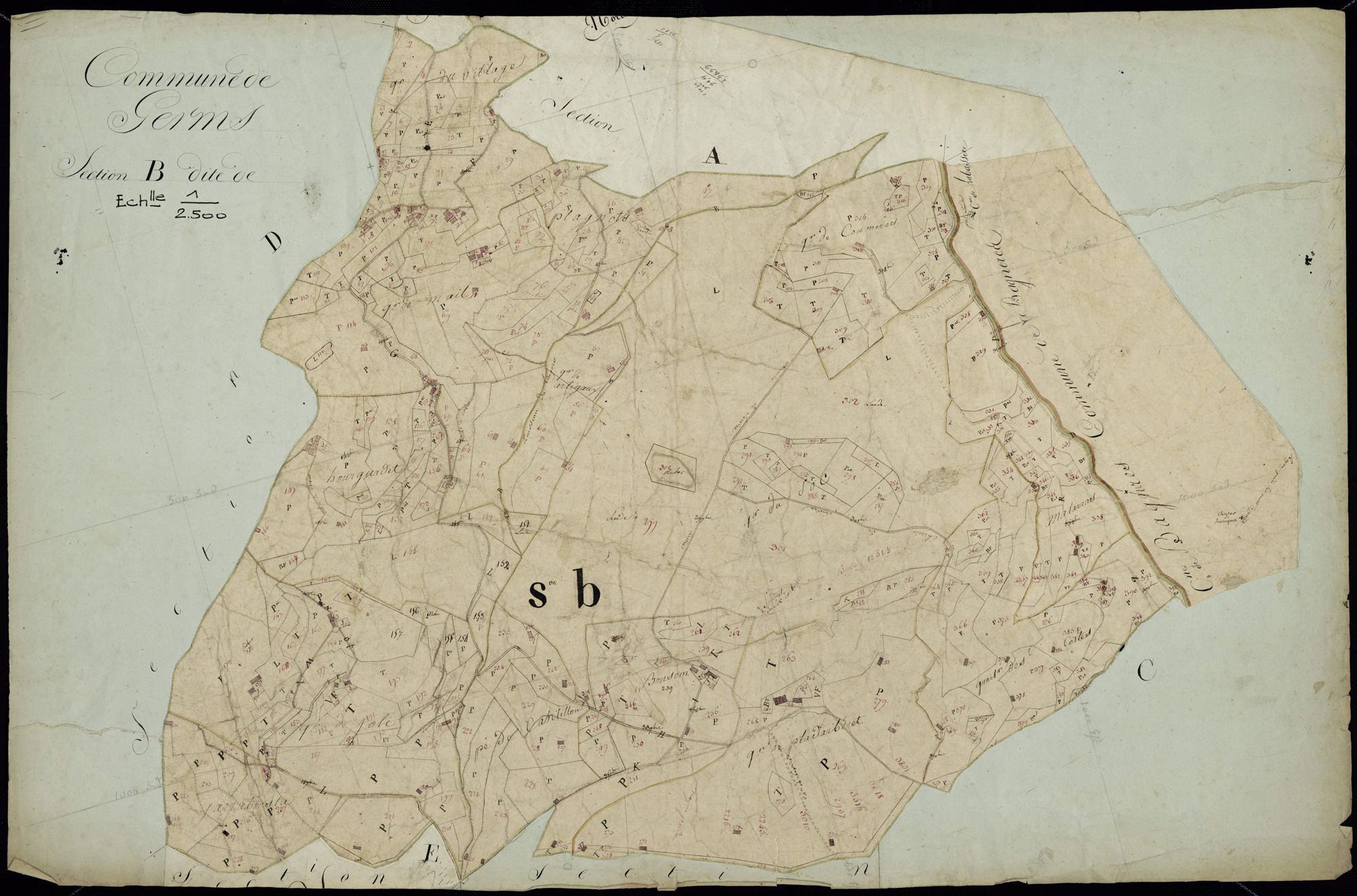 Germs-sur-l'Oussouet - Germs-sur-L'Oussouet.- Section B