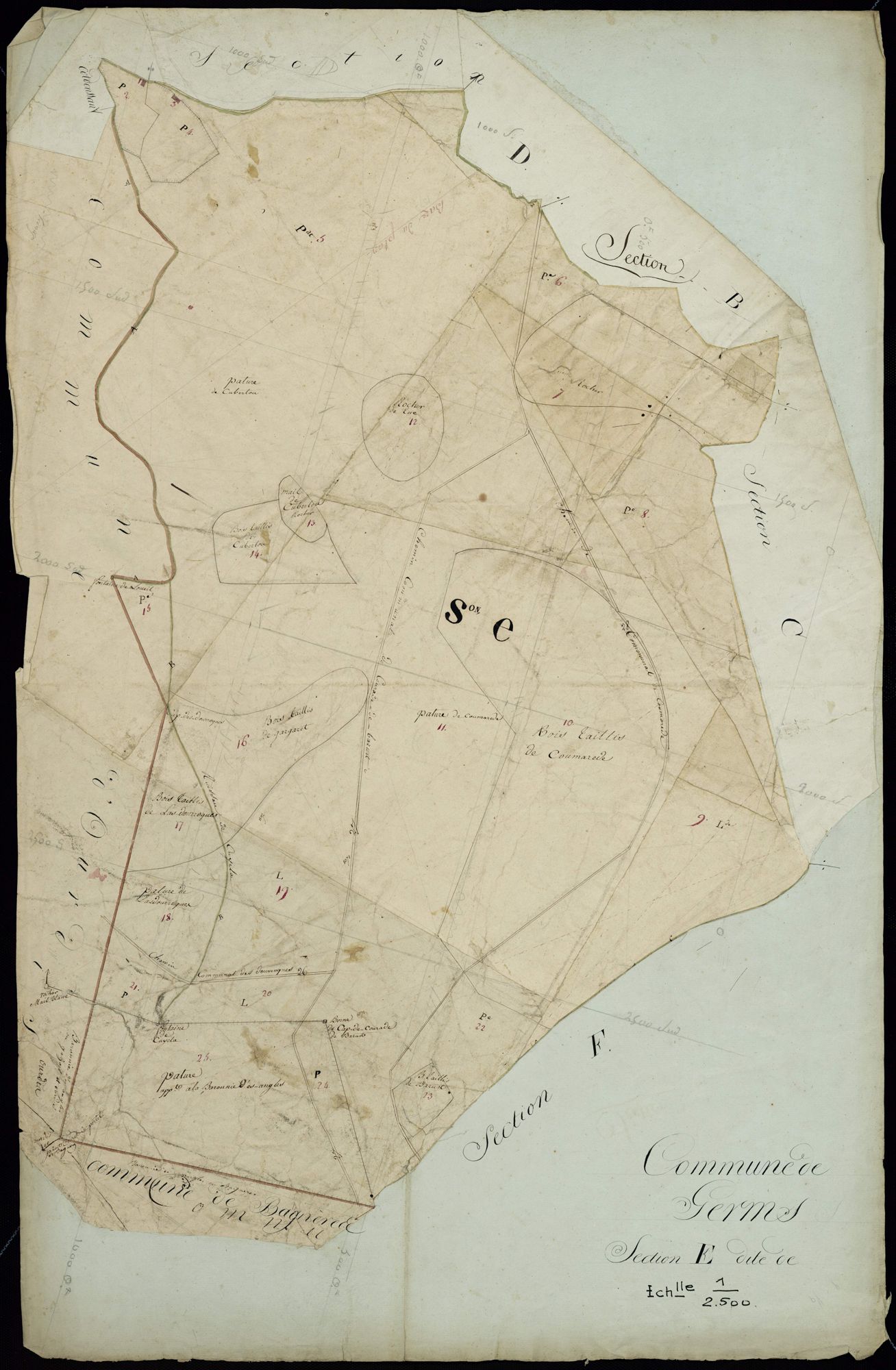 Germs-sur-l'Oussouet - Germs-sur-L'Oussouet.- Section E
