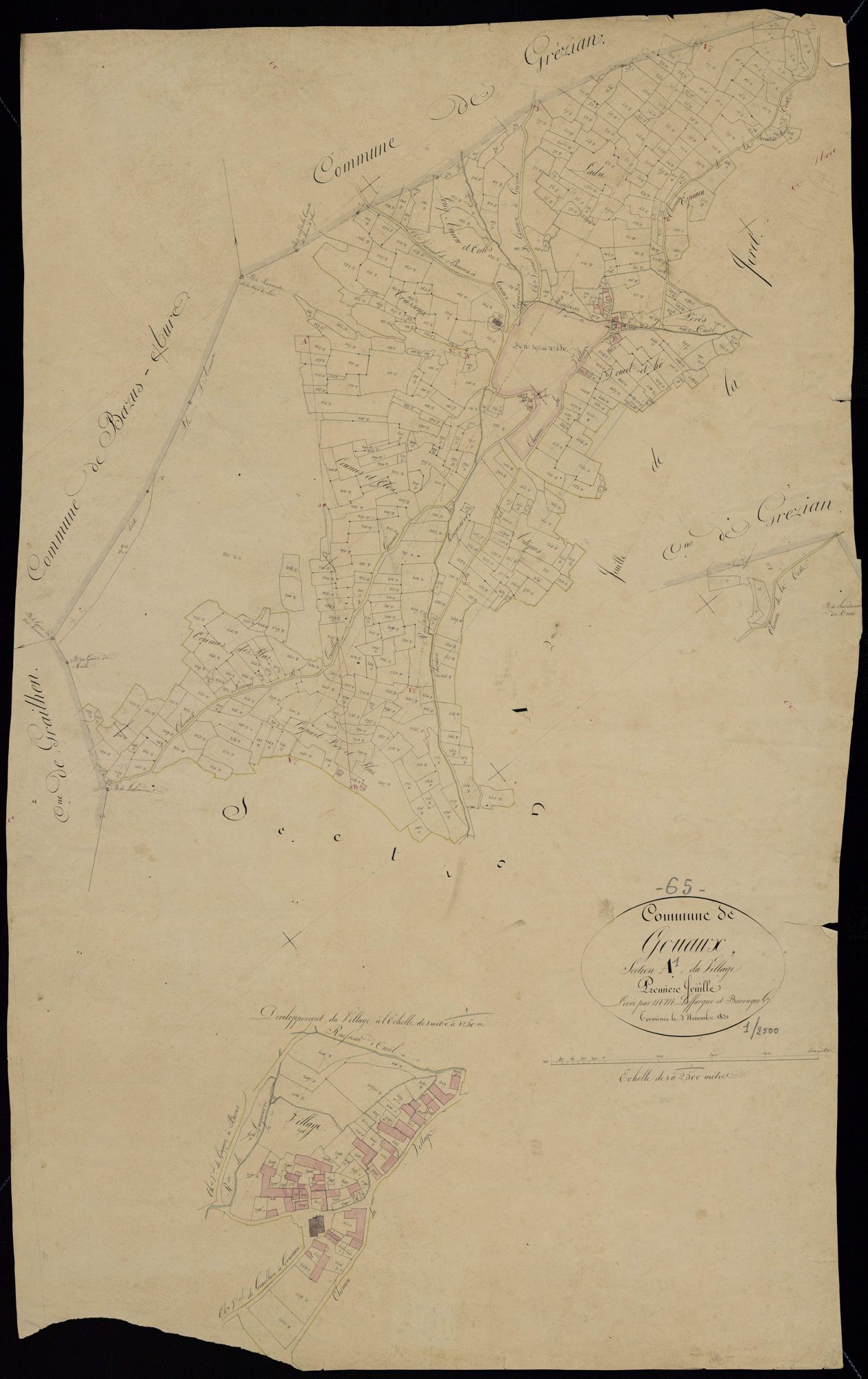 Gouaux - Gouaux.- Section A, 1re feuille