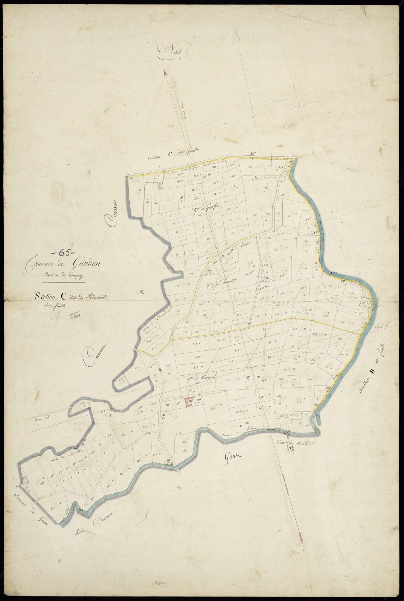 Goudon - Goudon.- Section C, 2e feuille