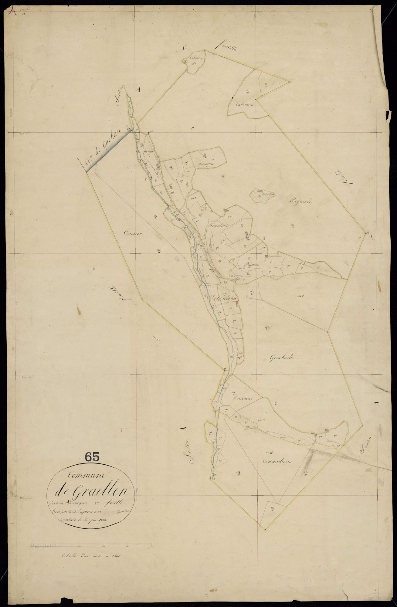 Grailhen - Grailhen.- Section A, 2e feuille