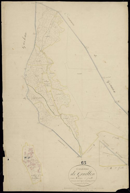 Grailhen - Grailhen.- Section A, 1re feuille