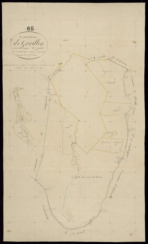 Grailhen - Grailhen.- Section A, 3e feuille
