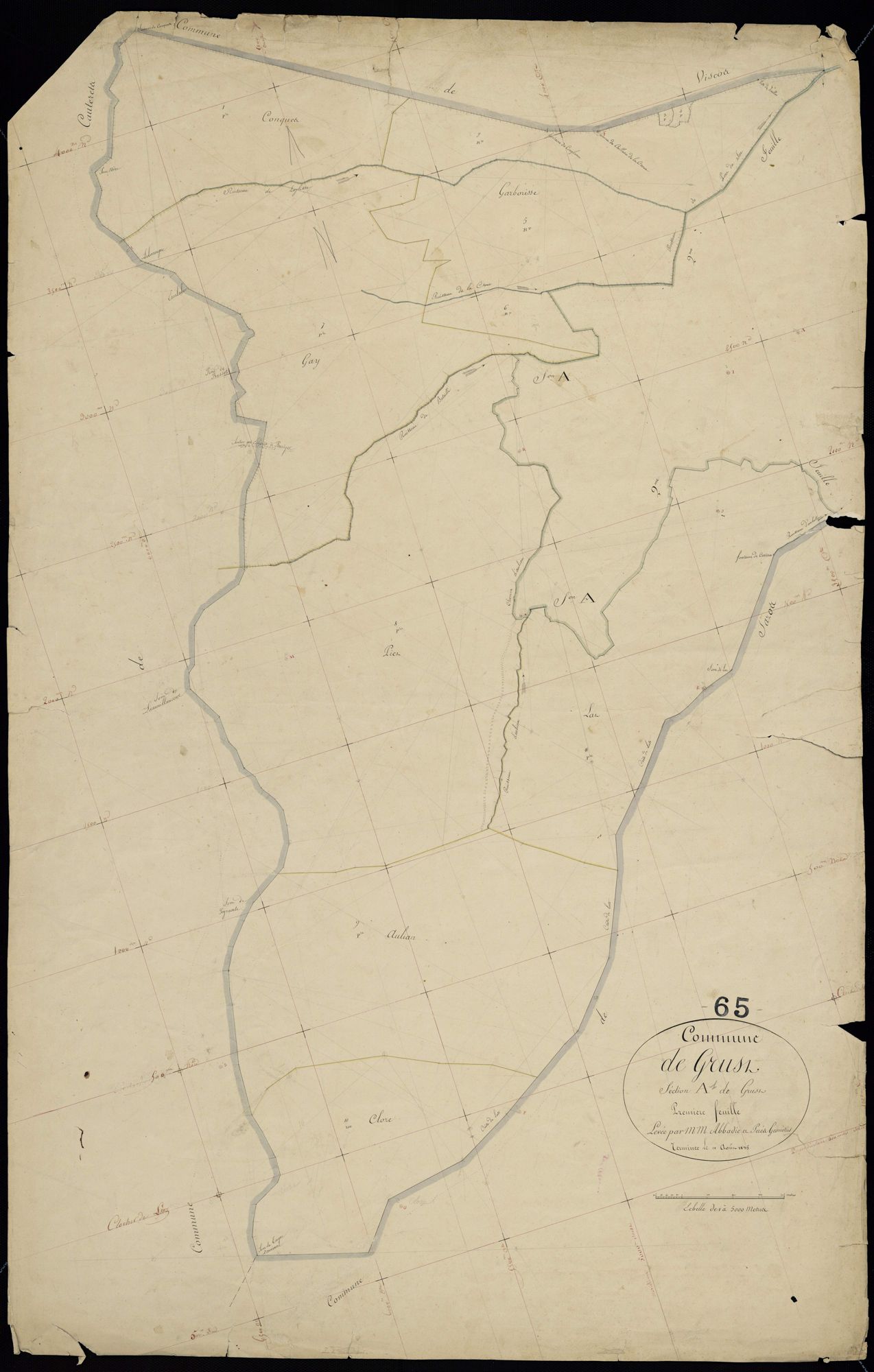 Grust - Grust.- Section A, 1re feuille