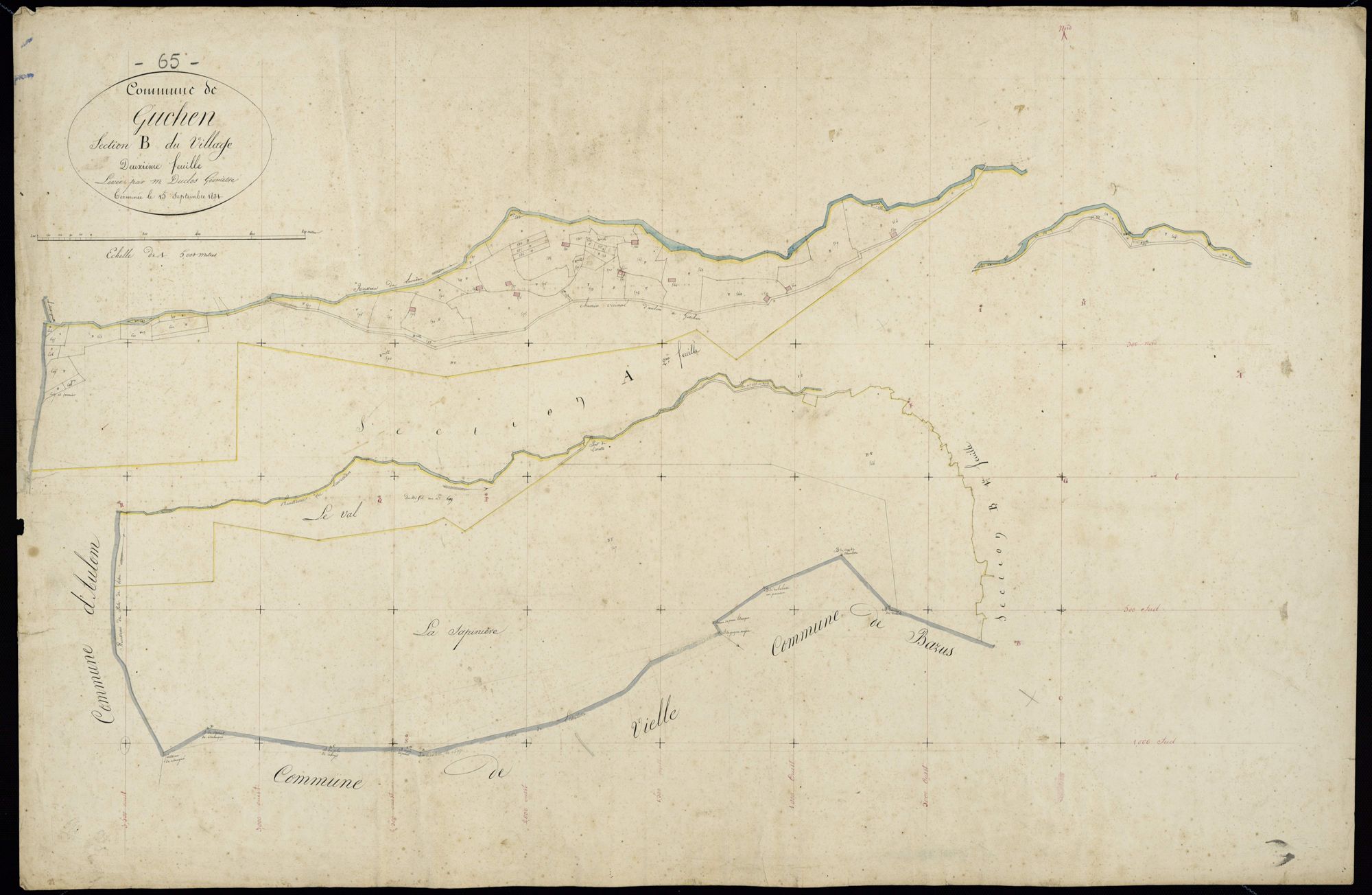 Guchen - Guchen.- Section B, 2e feuille