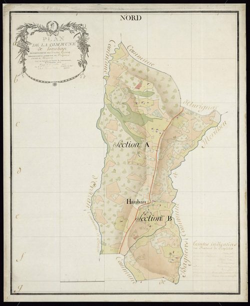 Hauban - Plan par masse de culture de Hauban