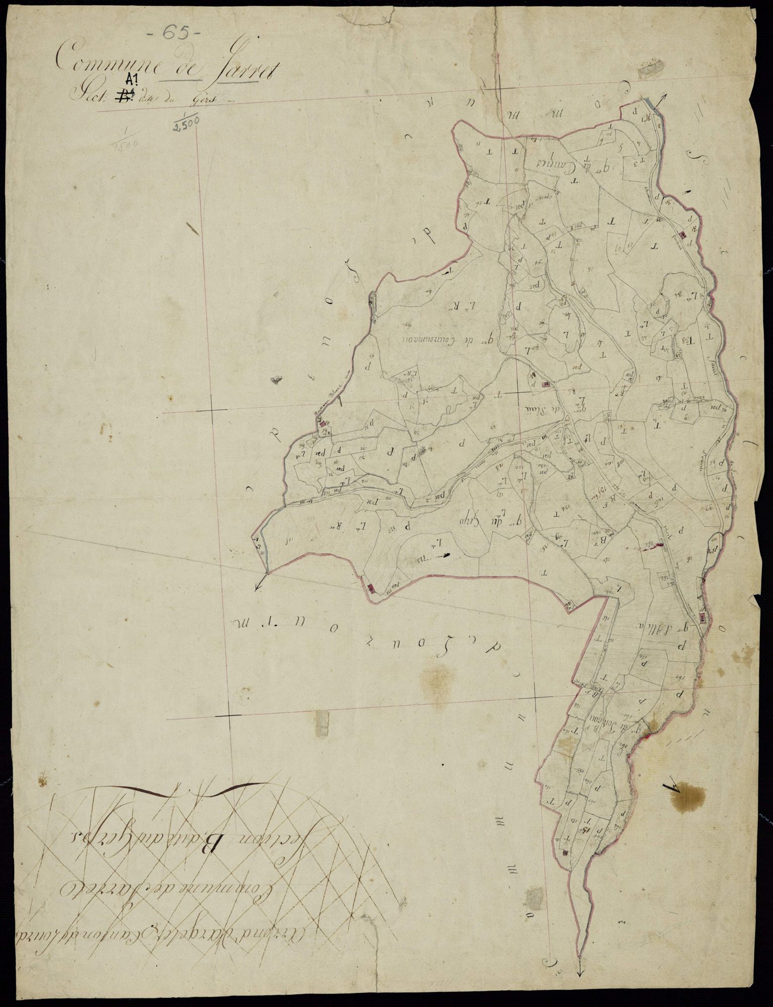 Jarret - Jarret.- Section A, 1re feuille