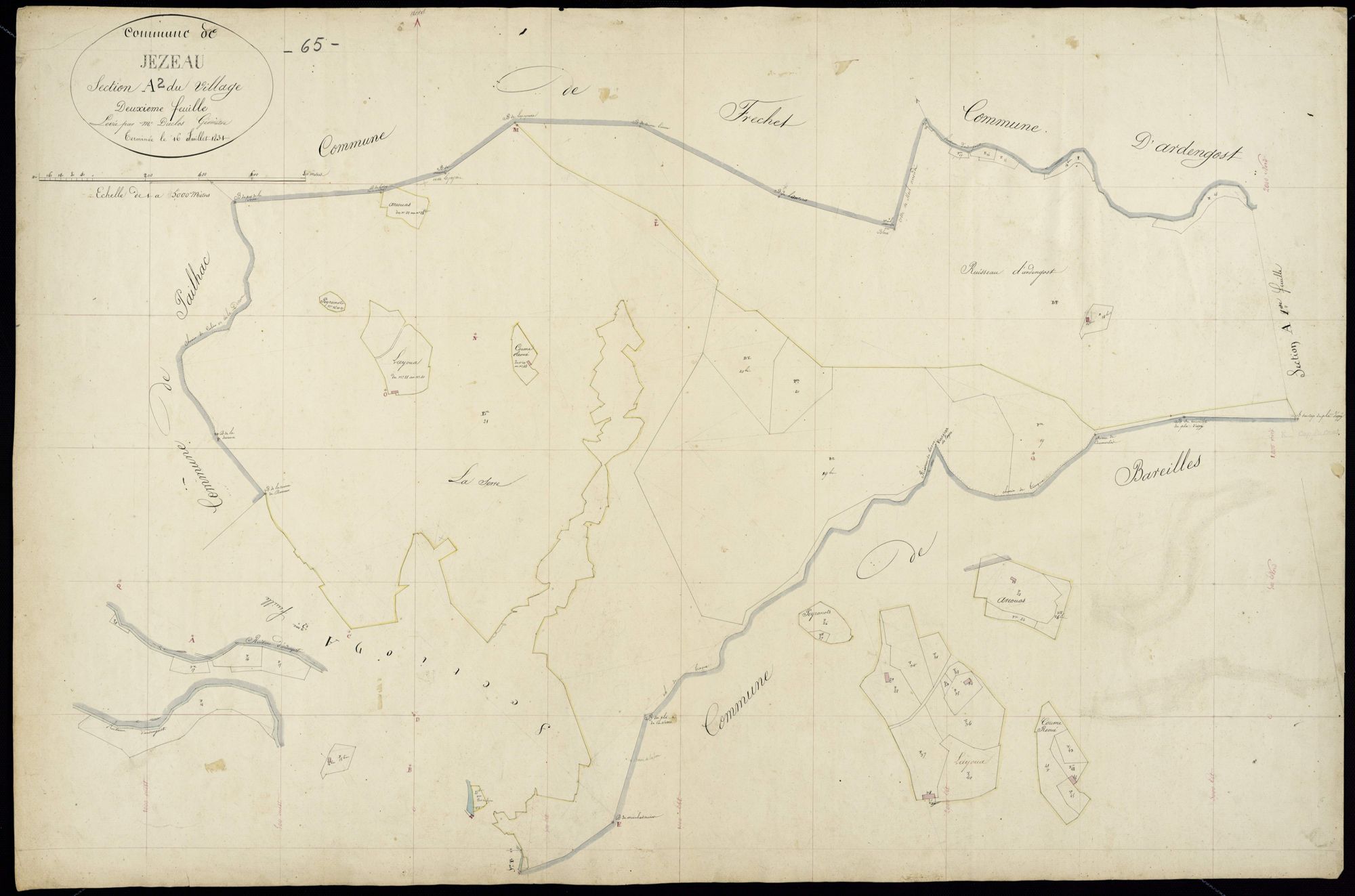 Jézeau - Jézeau.- Section A, 2e feuille