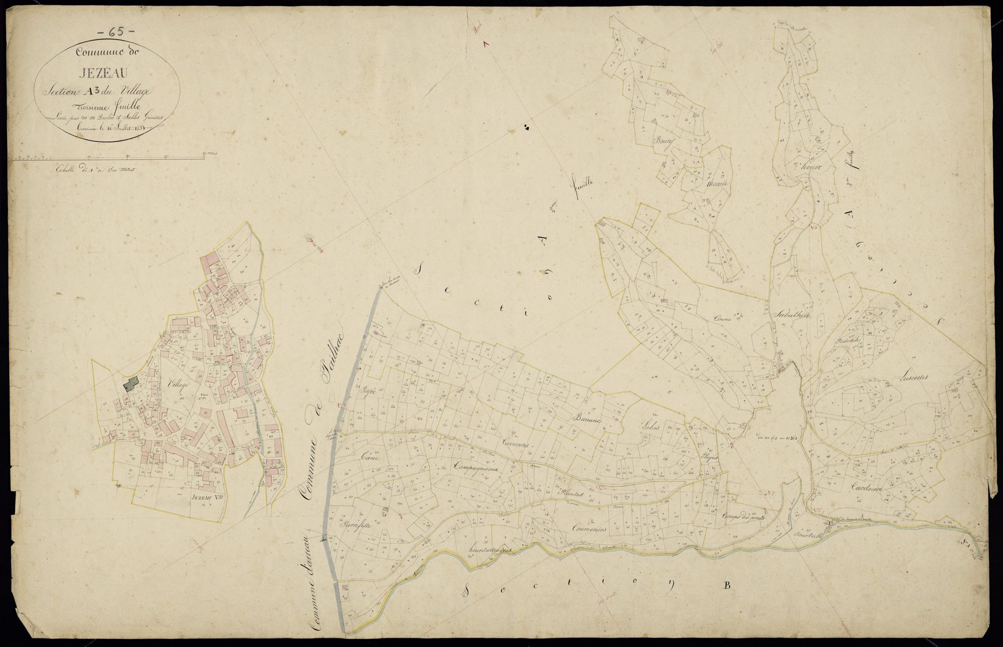 Jézeau - Jézeau.- Section A, 3e feuille
