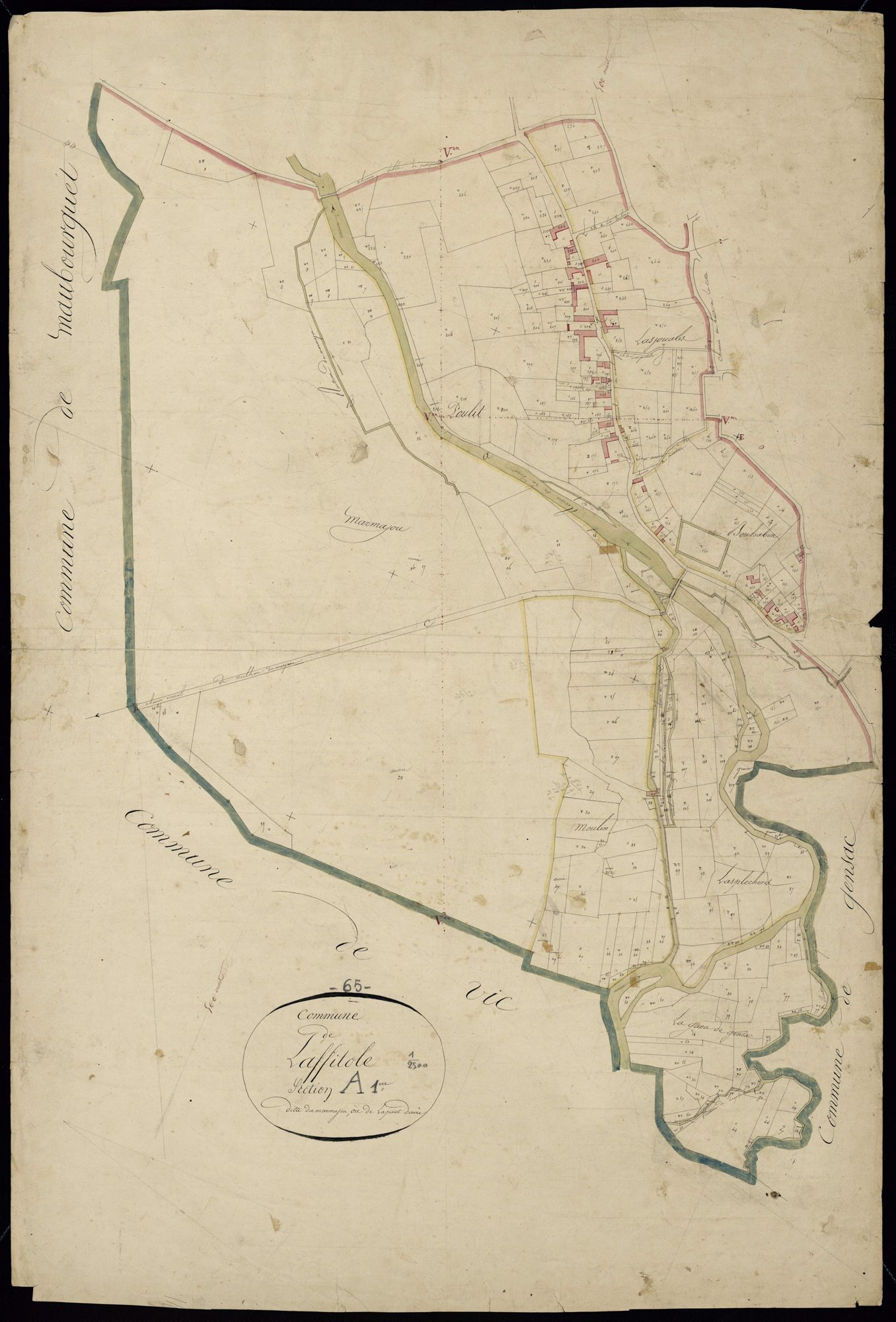 Lafitole - Lafitole.- Section A, 1re feuille
