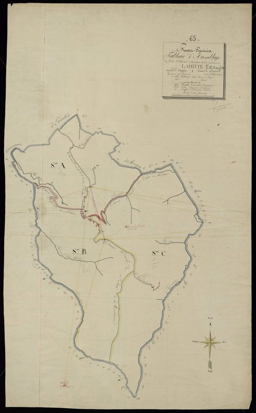 Arrayou-Lahitte - Lahitte-ez-Angles.- Tableau d'assemblage