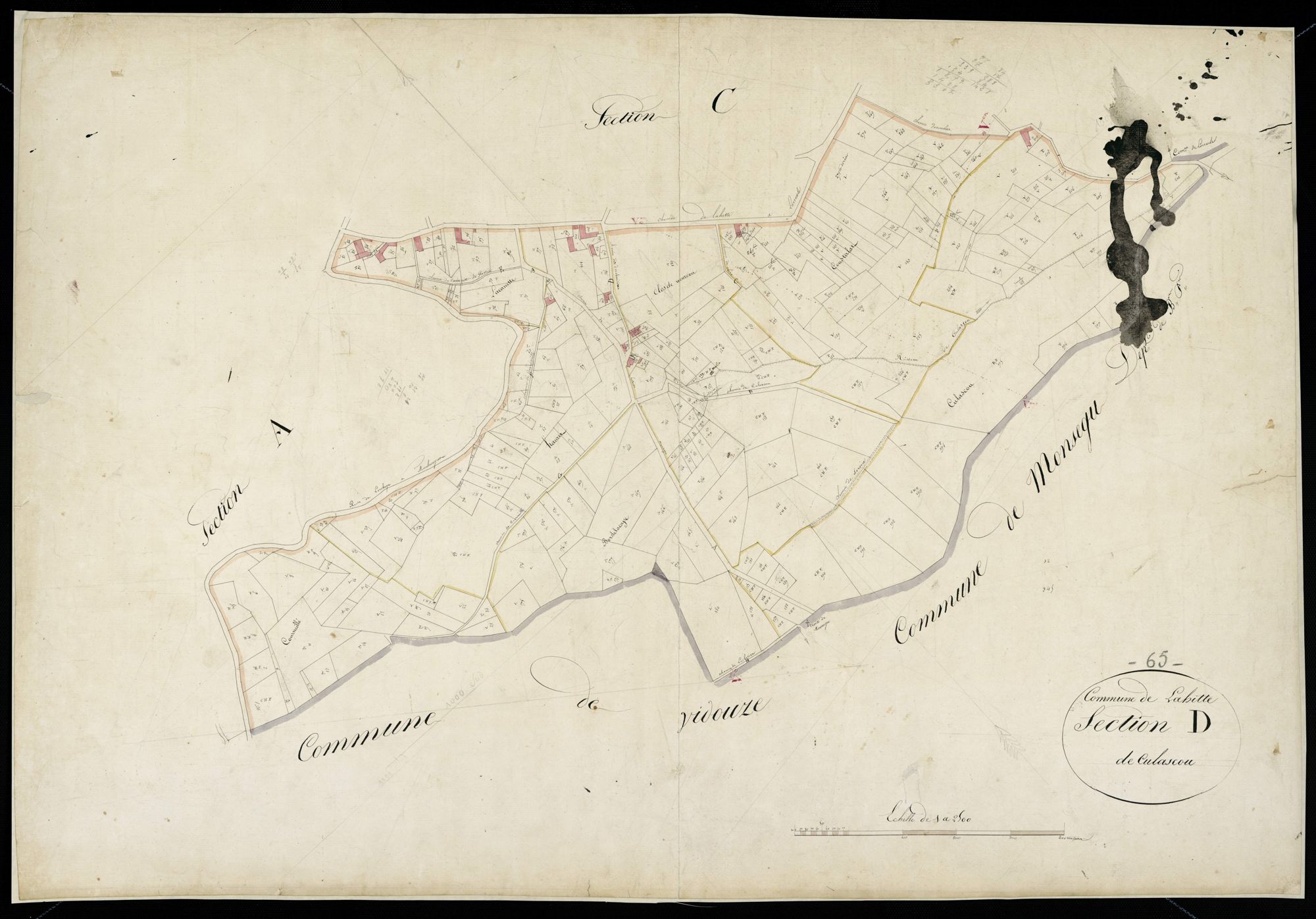 Lahitte-Toupière - Lahitte-Toupière.- Section D