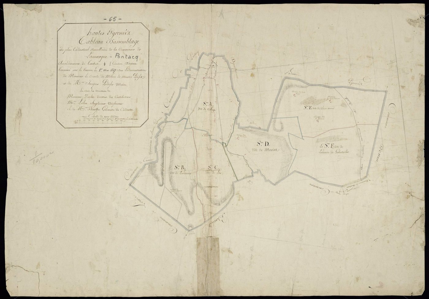 Lamarque-Pontacq - Lamarque-Pontacq.- Tableau d'assemblage