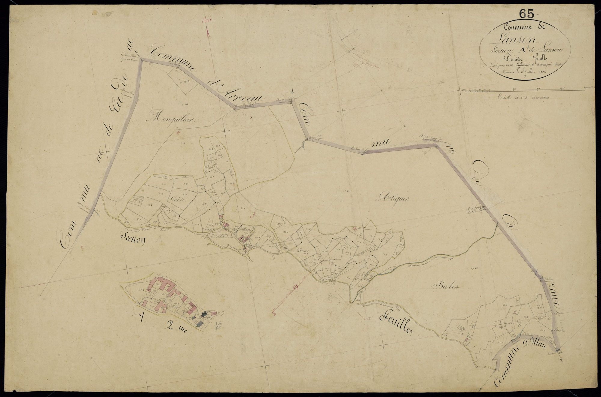 Lançon - Lançon.- Section A, 1re feuille
