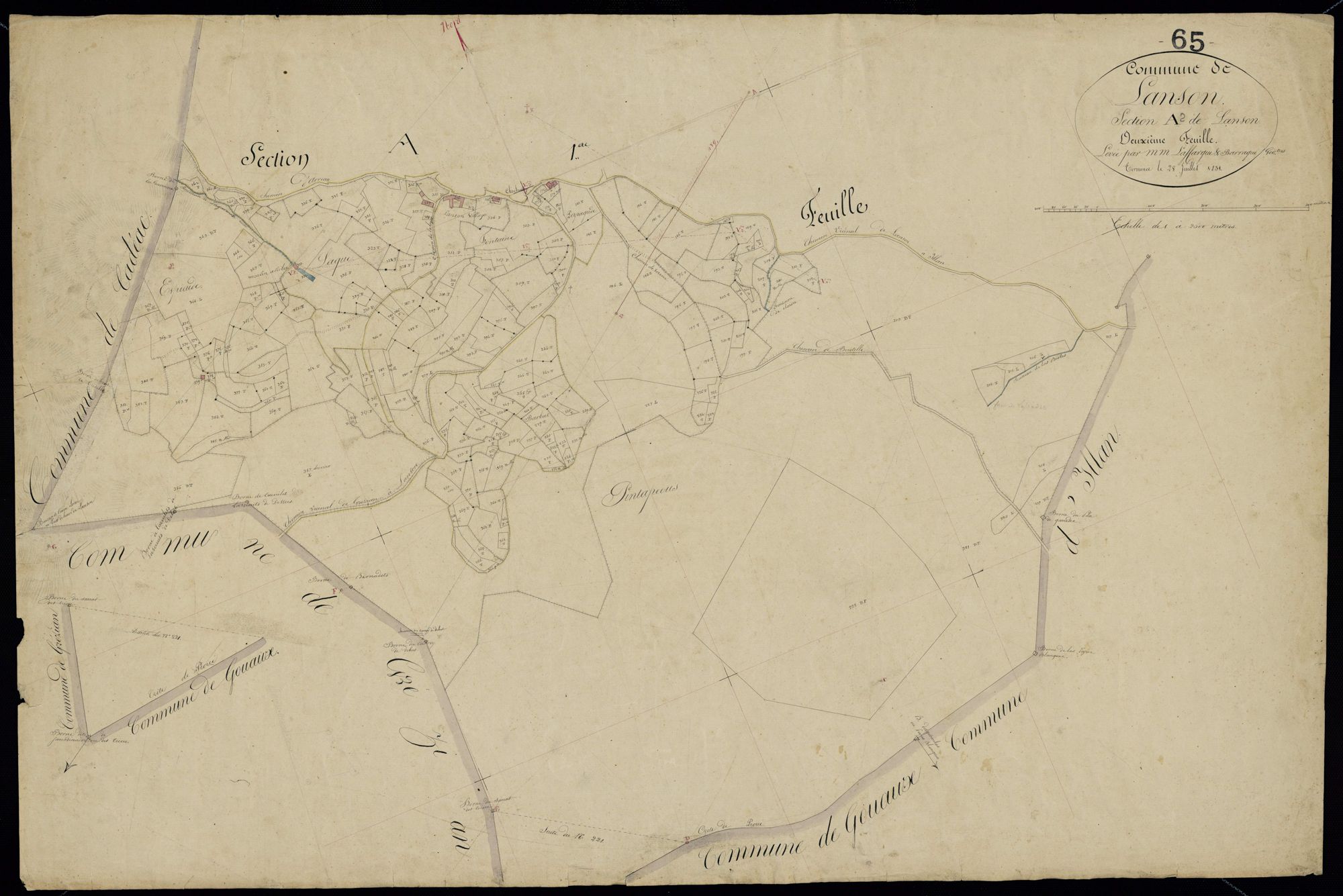 Lançon - Lançon.- Section A, 2e feuille