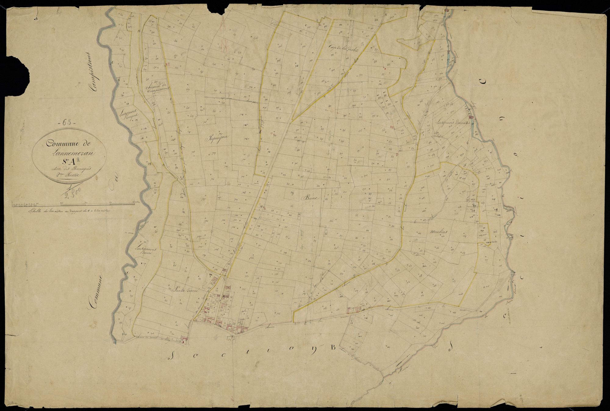 Lannemezan - Lannemezan.- Section A, 2e feuille