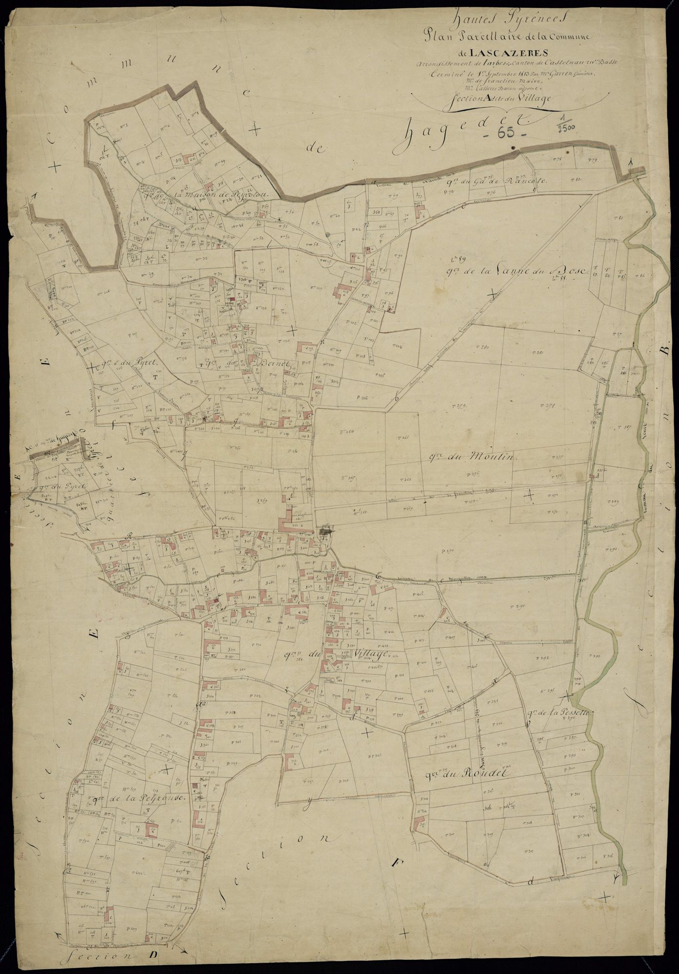 Lascazères - Lascazères.- Section A