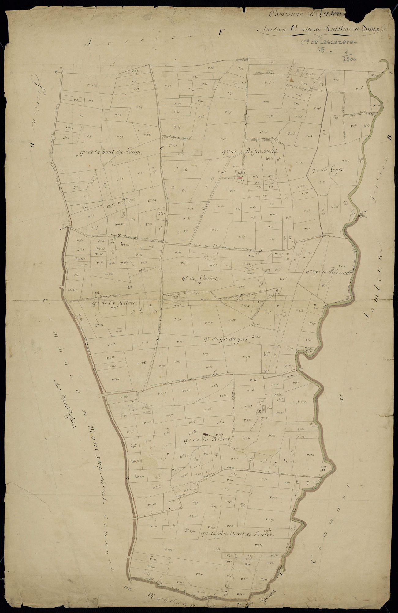 Lascazères - Lascazères.- Section C