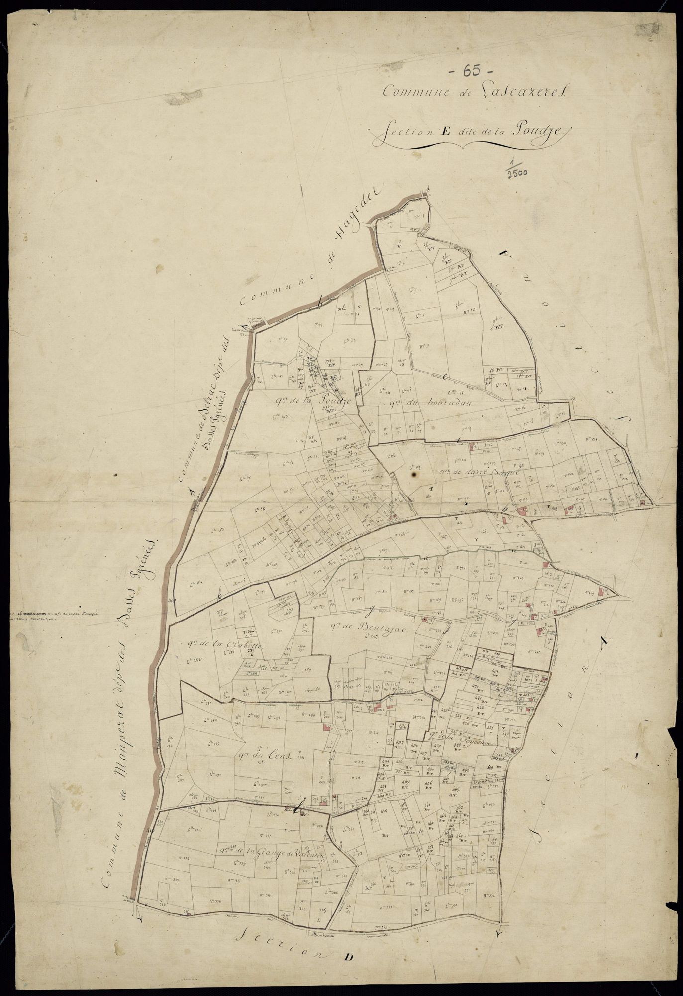 Lascazères - Lascazères.- Section E