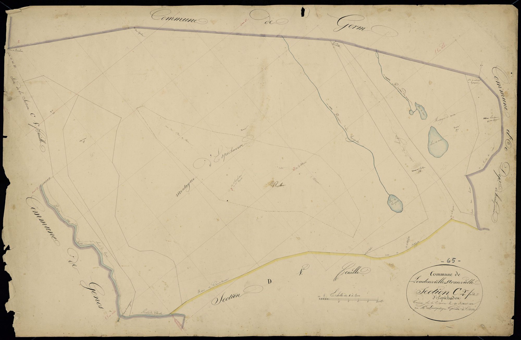Loudenvielle - Loudenvielle.- Section C, 2e feuille