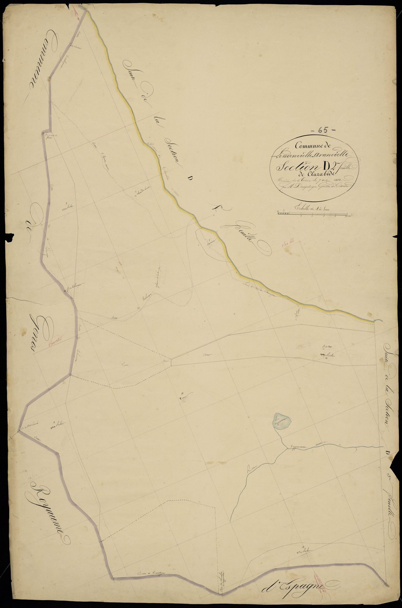 Loudenvielle - Loudenvielle.- Section D, 2e feuille