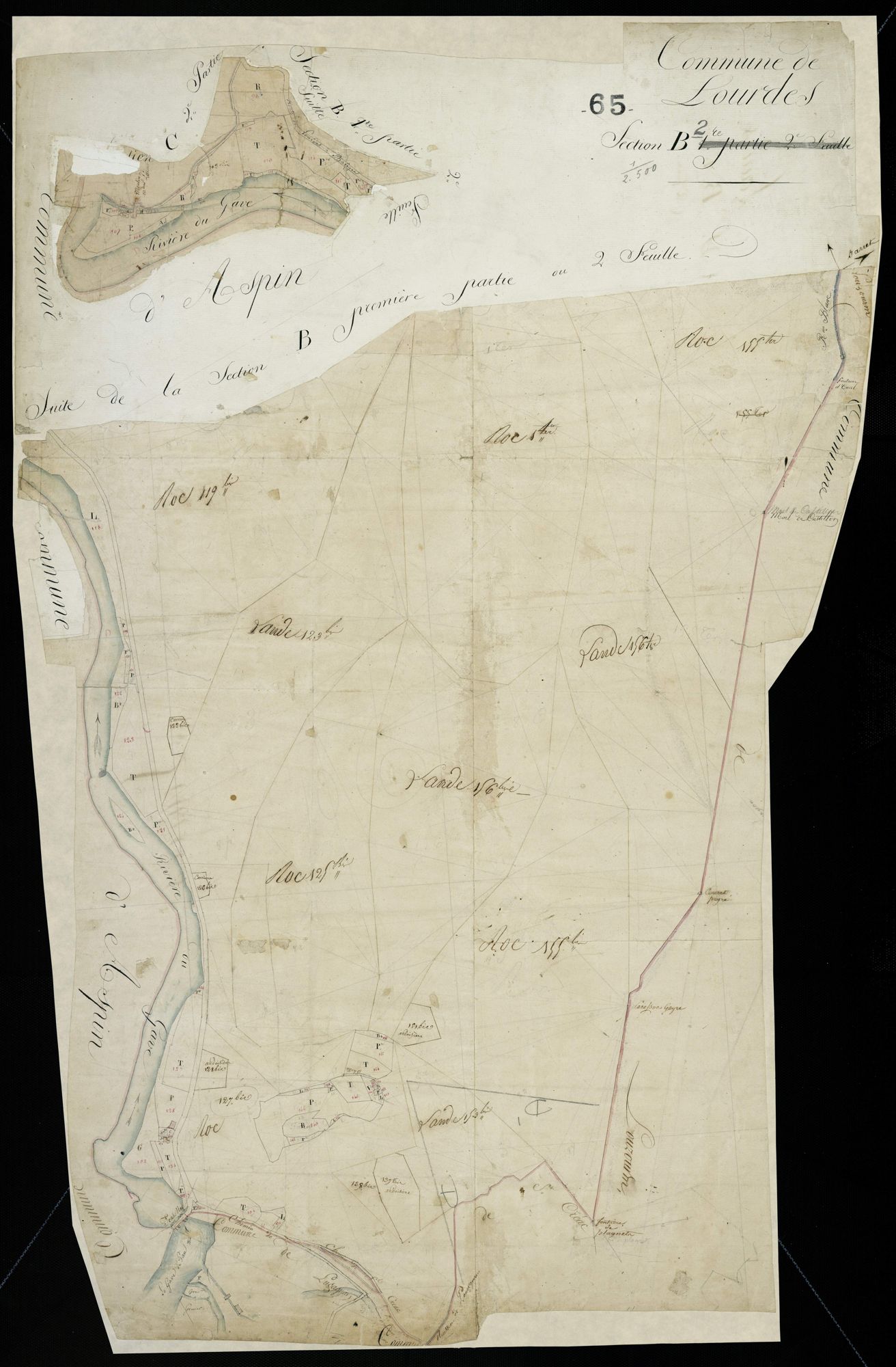 Lourdes - Lourdes.- Section B, 2e feuille