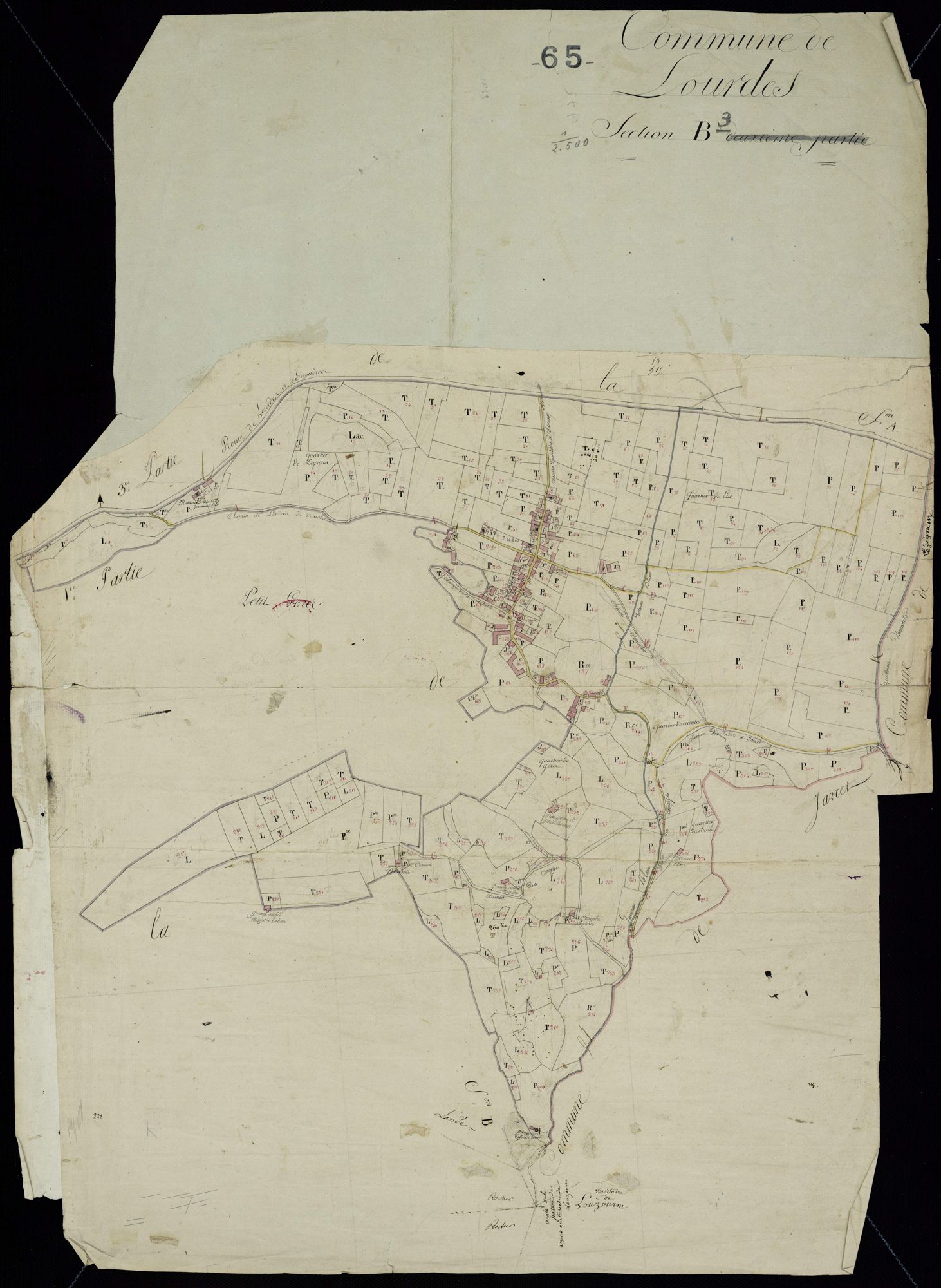 Lourdes - Lourdes.- Section B, 3e feuille