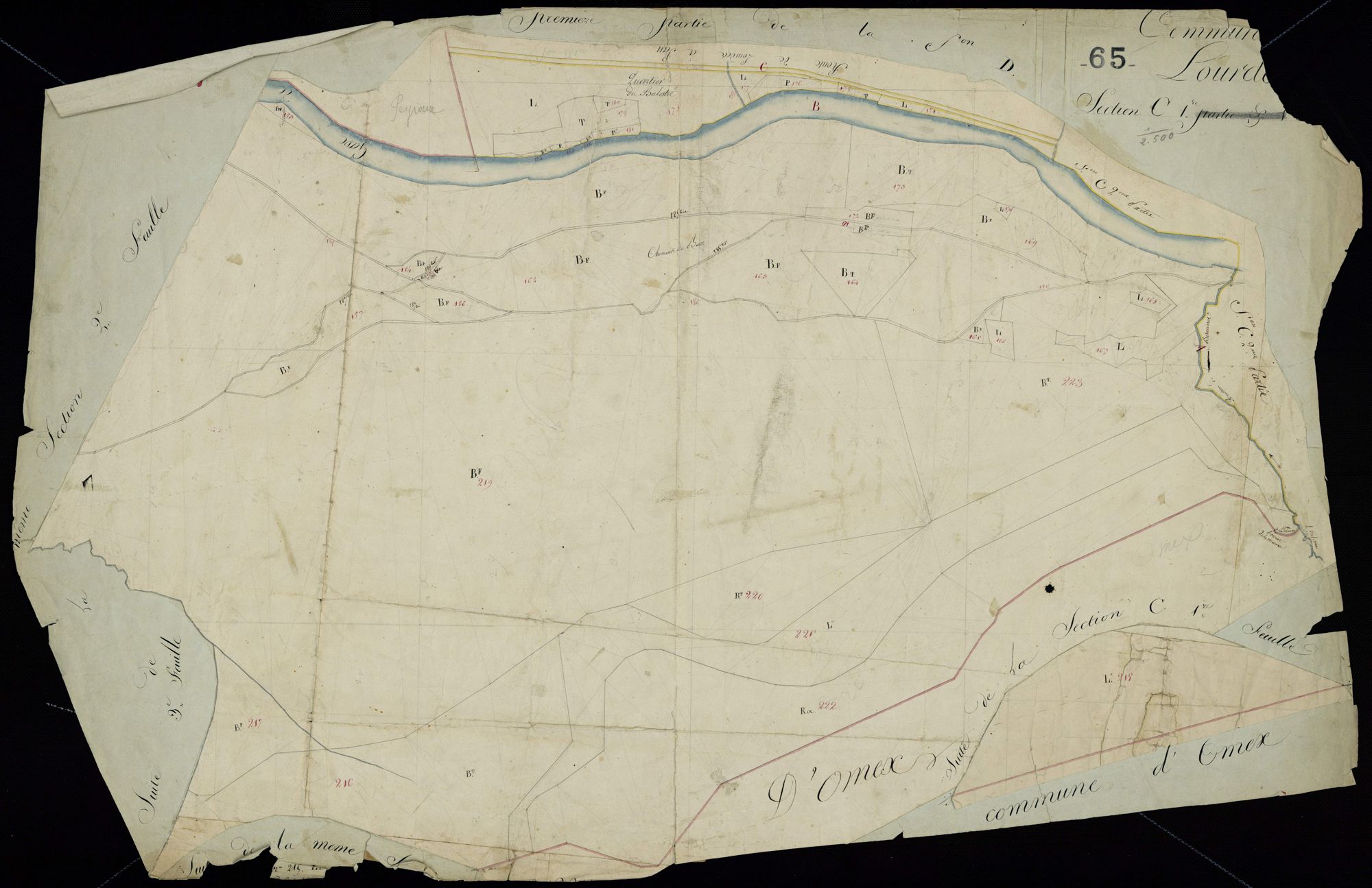 Lourdes - Lourdes.- Section C, 1re feuille
