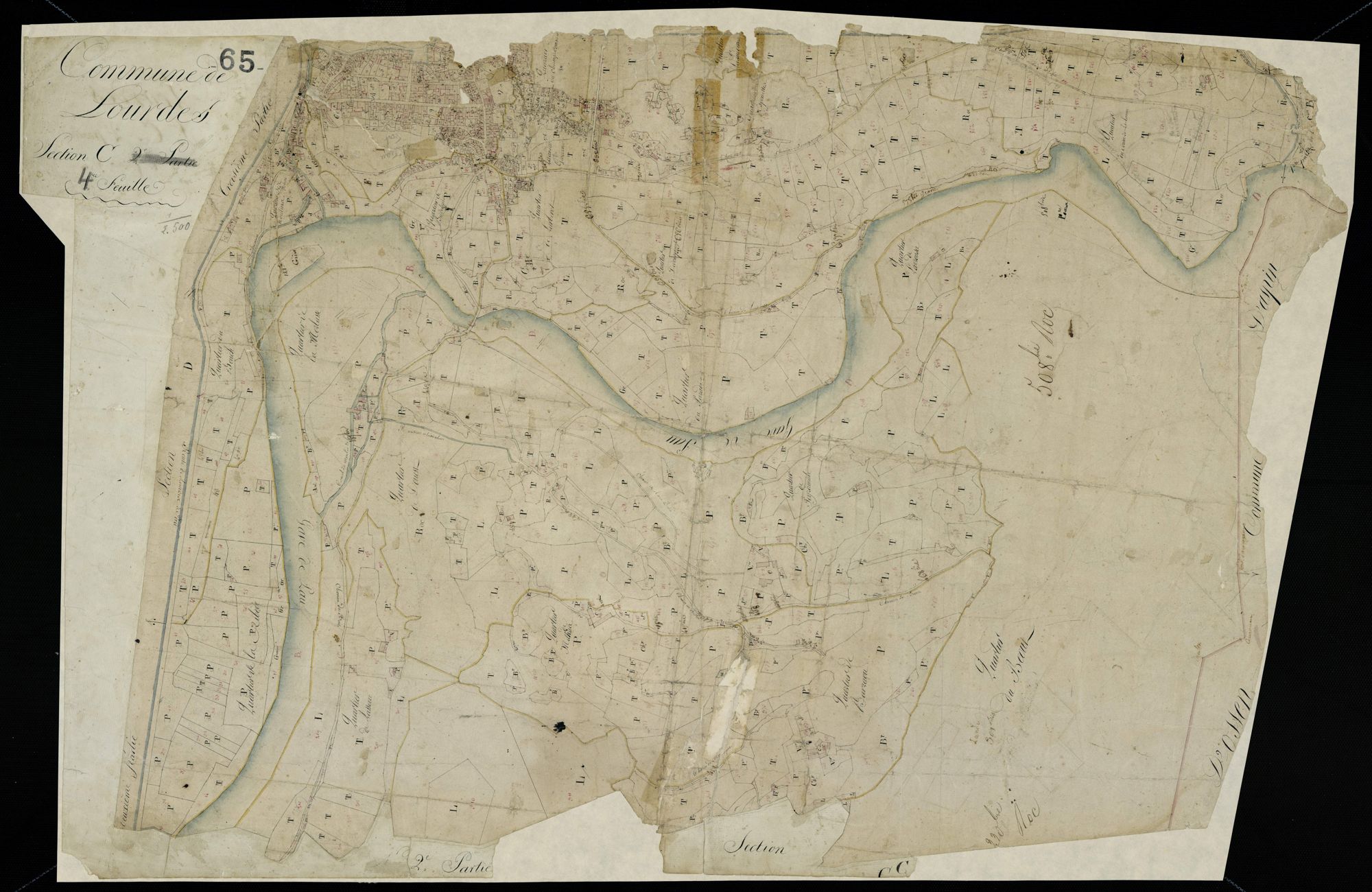 Lourdes - Lourdes.- Section C, 4e feuille