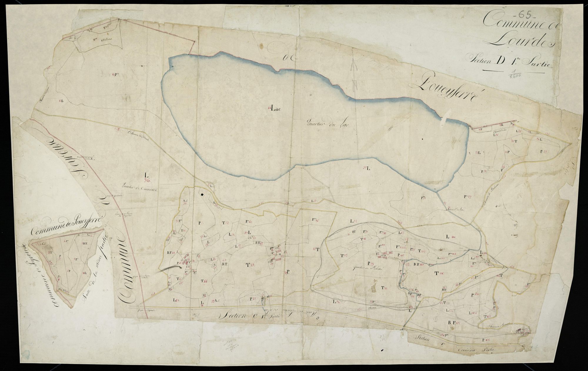 Lourdes - Lourdes.- Section D, 1re feuille