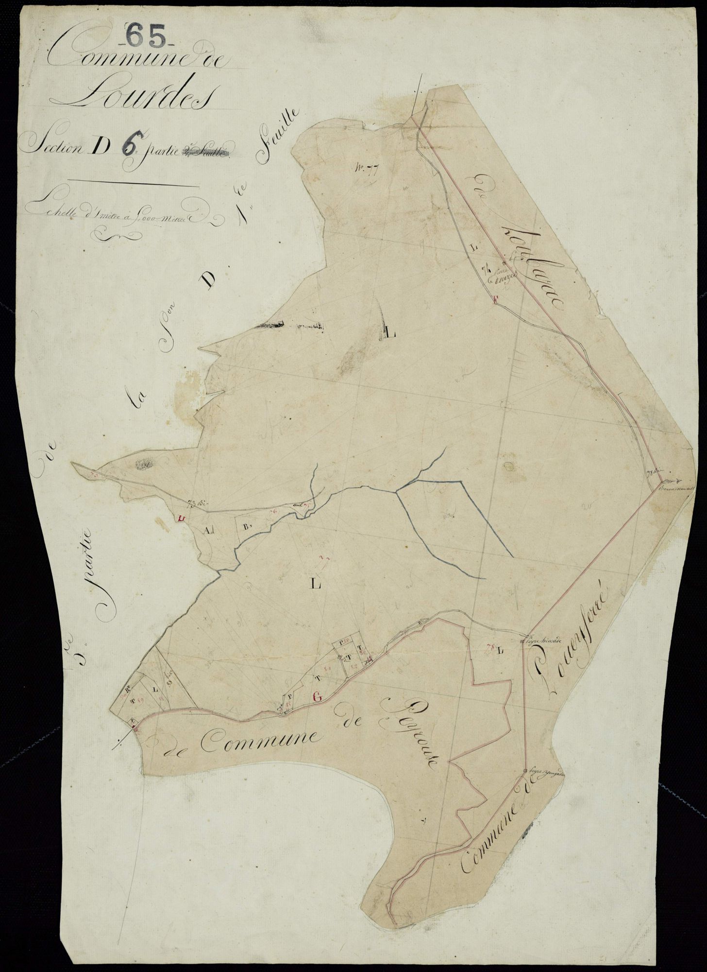 Lourdes - Lourdes.- Section D, 6e feuille