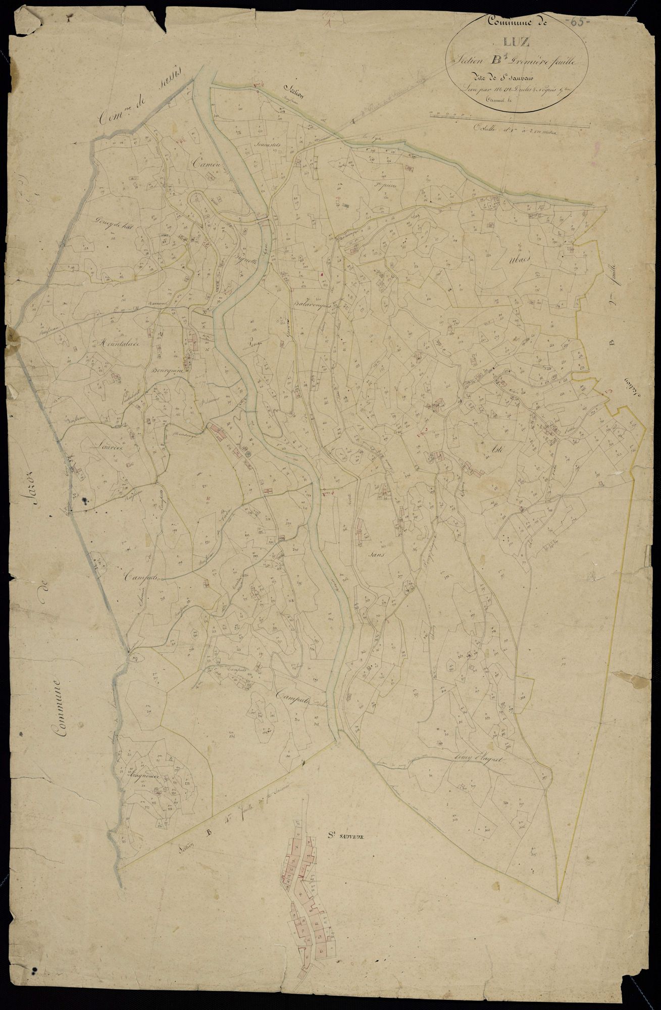 Luz-Saint-Sauveur - Luz-Saint-Sauveur.- Section B, 1re feuille