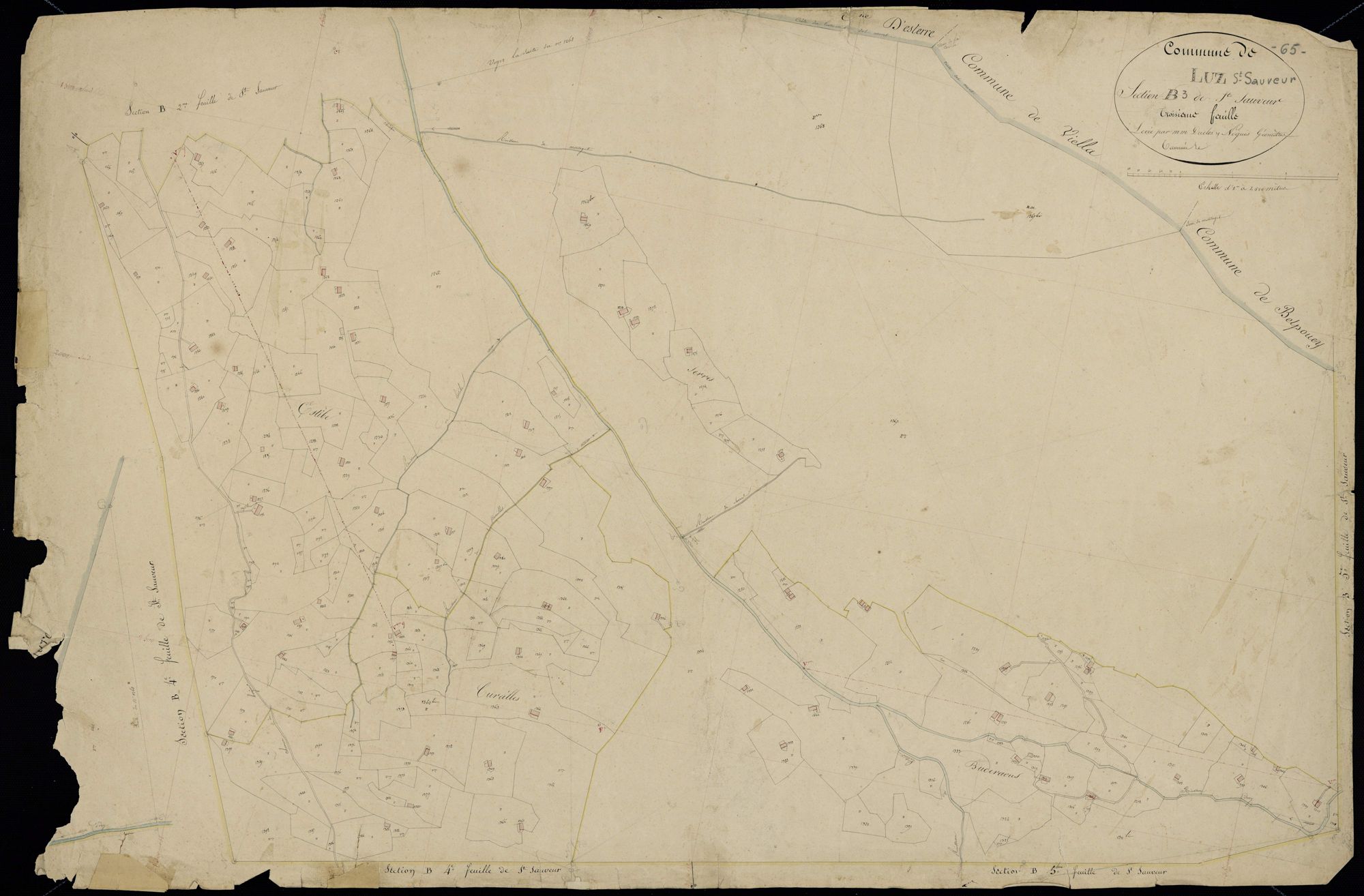 Luz-Saint-Sauveur - Luz-Saint-Sauveur.- Section B, 3e feuille