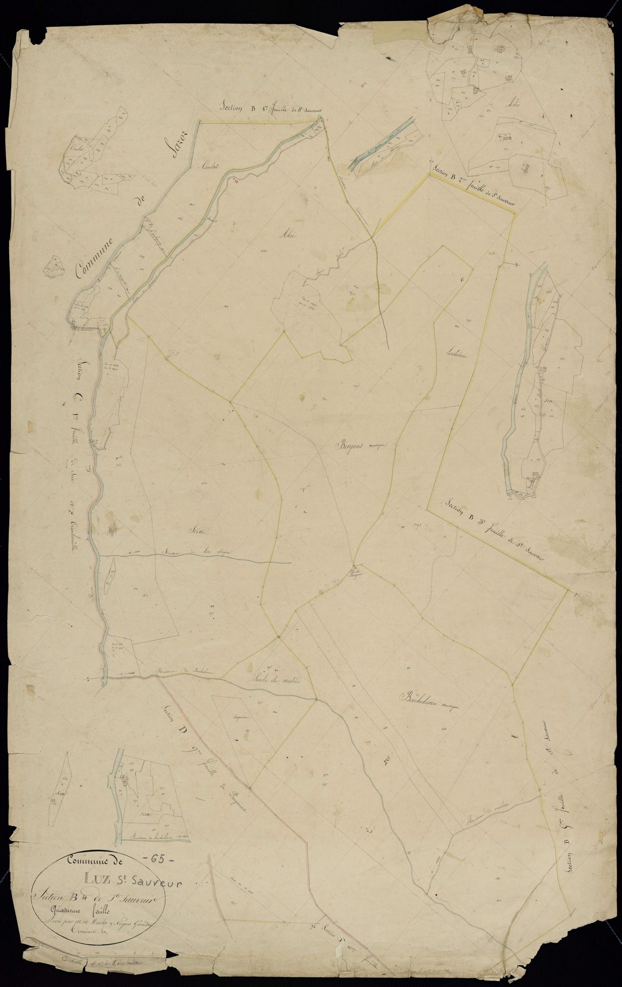 Luz-Saint-Sauveur - Luz-Saint-Sauveur.- Section B, 4e feuille
