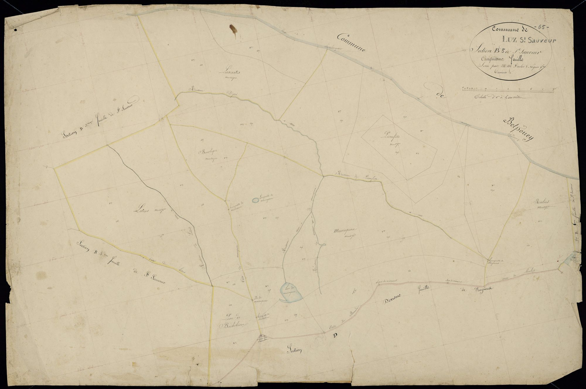Luz-Saint-Sauveur - Luz-Saint-Sauveur.- Section B, 5e feuille